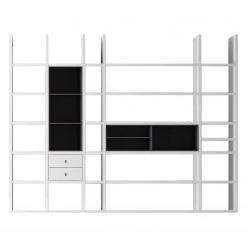 Loftscape Etagère XXL Emporior VII - Blanc / Noir - Sans éclairage
